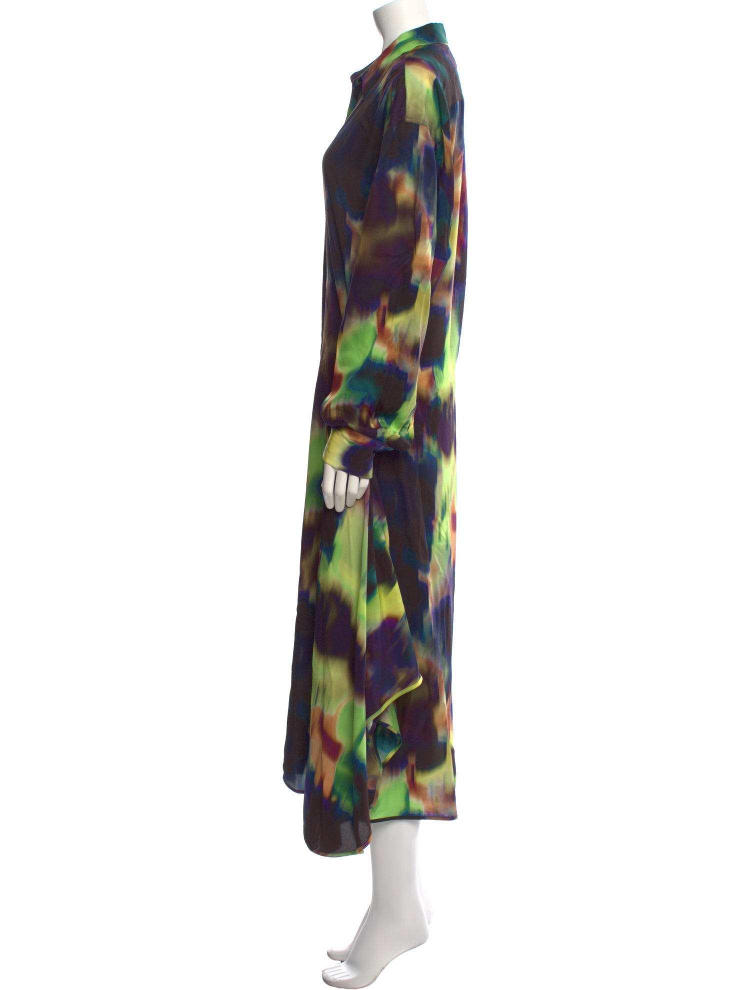 Dries Van Noten Printed Long Dress