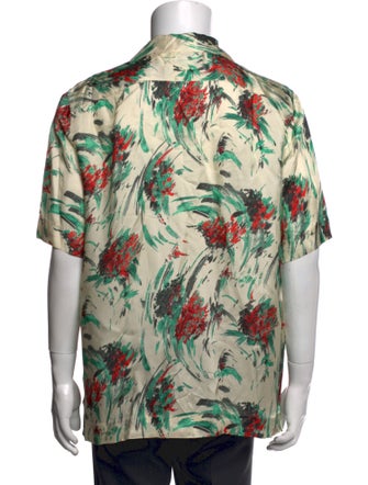 Dries Van Noten Floral Print Short Sleeve Shirt