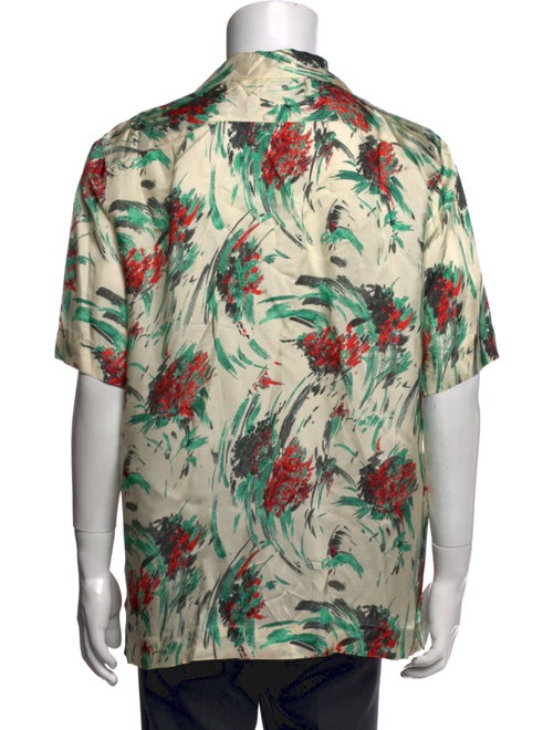 Dries Van Noten Floral Print Short Sleeve Shirt