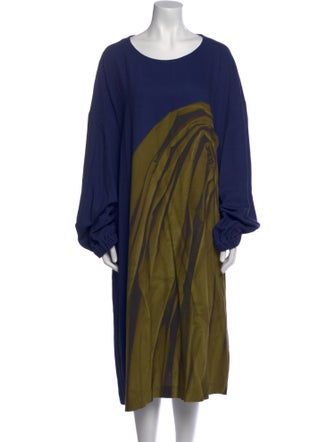 Dries Van Noten Graphic Print Midi Length Dress