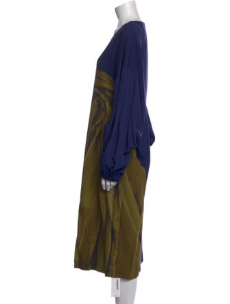 Dries Van Noten Graphic Print Midi Length Dress