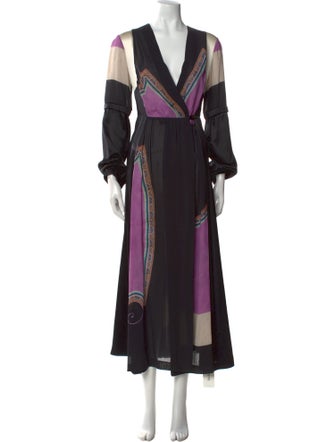 Dries Van Noten Silk Long Dress
