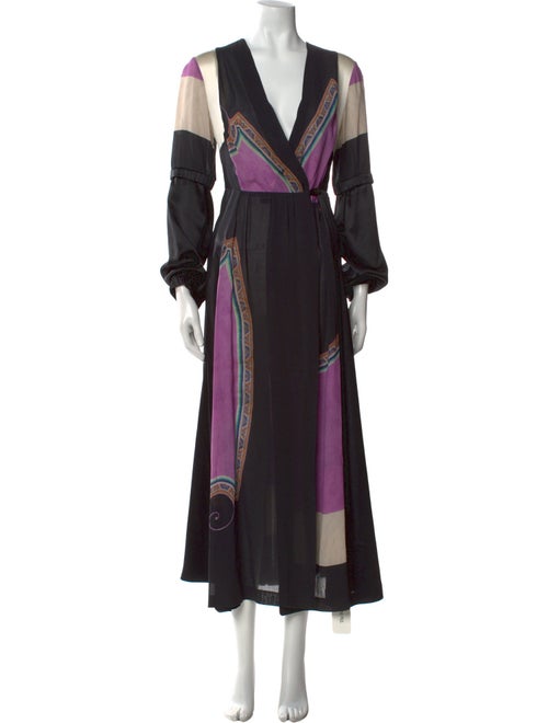 Dries Van Noten Silk Long Dress