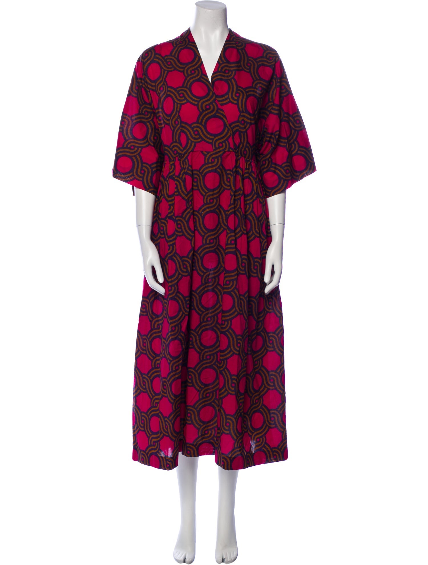 Dries Van Noten Printed Long Dress