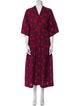 Dries Van Noten Printed Long Dress
