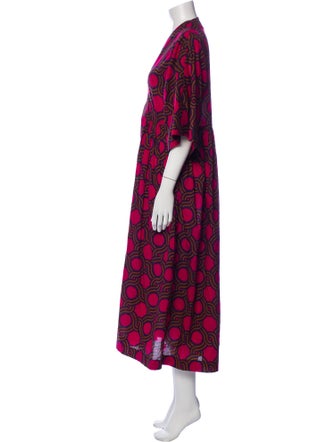 Dries Van Noten Printed Long Dress