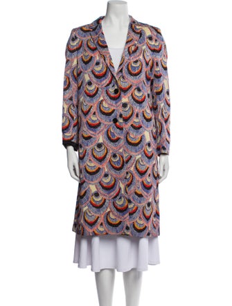 Dries Van Noten Printed Trench Coat