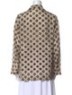 Dries Van Noten Silk Printed Button-Up Top