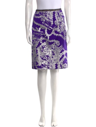 Dries Van Noten Embroidered Accent Knee-Length Skirt