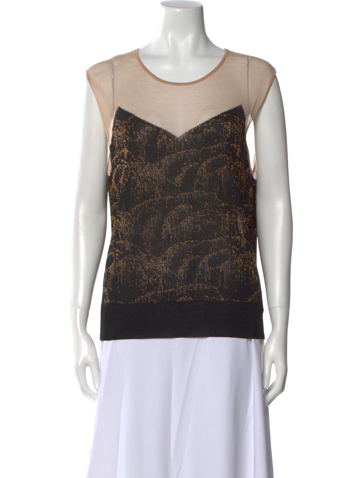 Dries Van Noten Hemp Printed Top