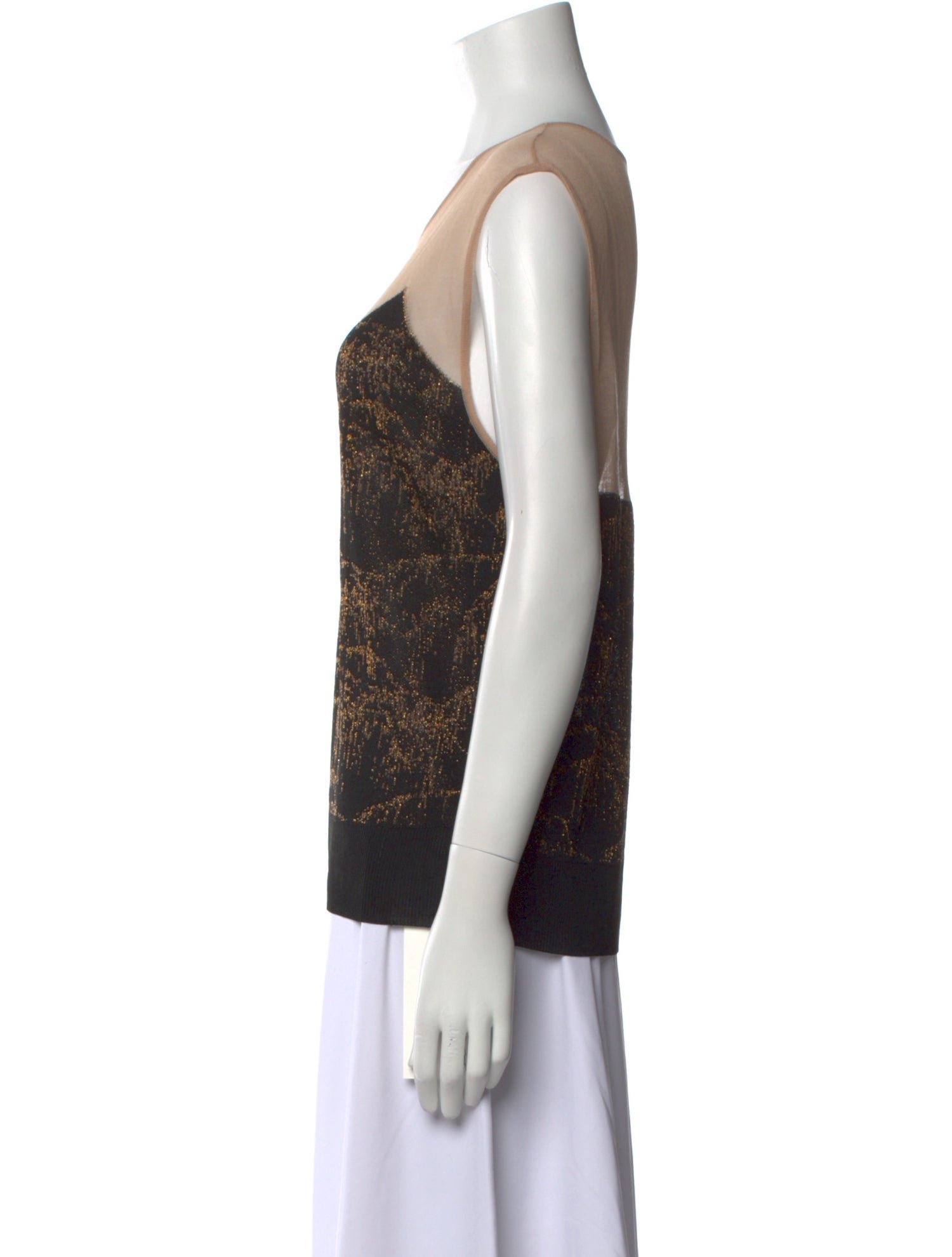 Dries Van Noten Hemp Printed Top