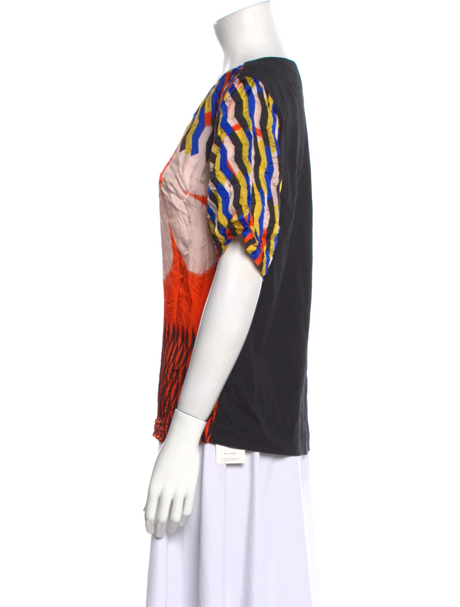Dries Van Noten Printed Scoop Neck Blouse