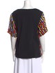 Dries Van Noten Printed Scoop Neck Blouse