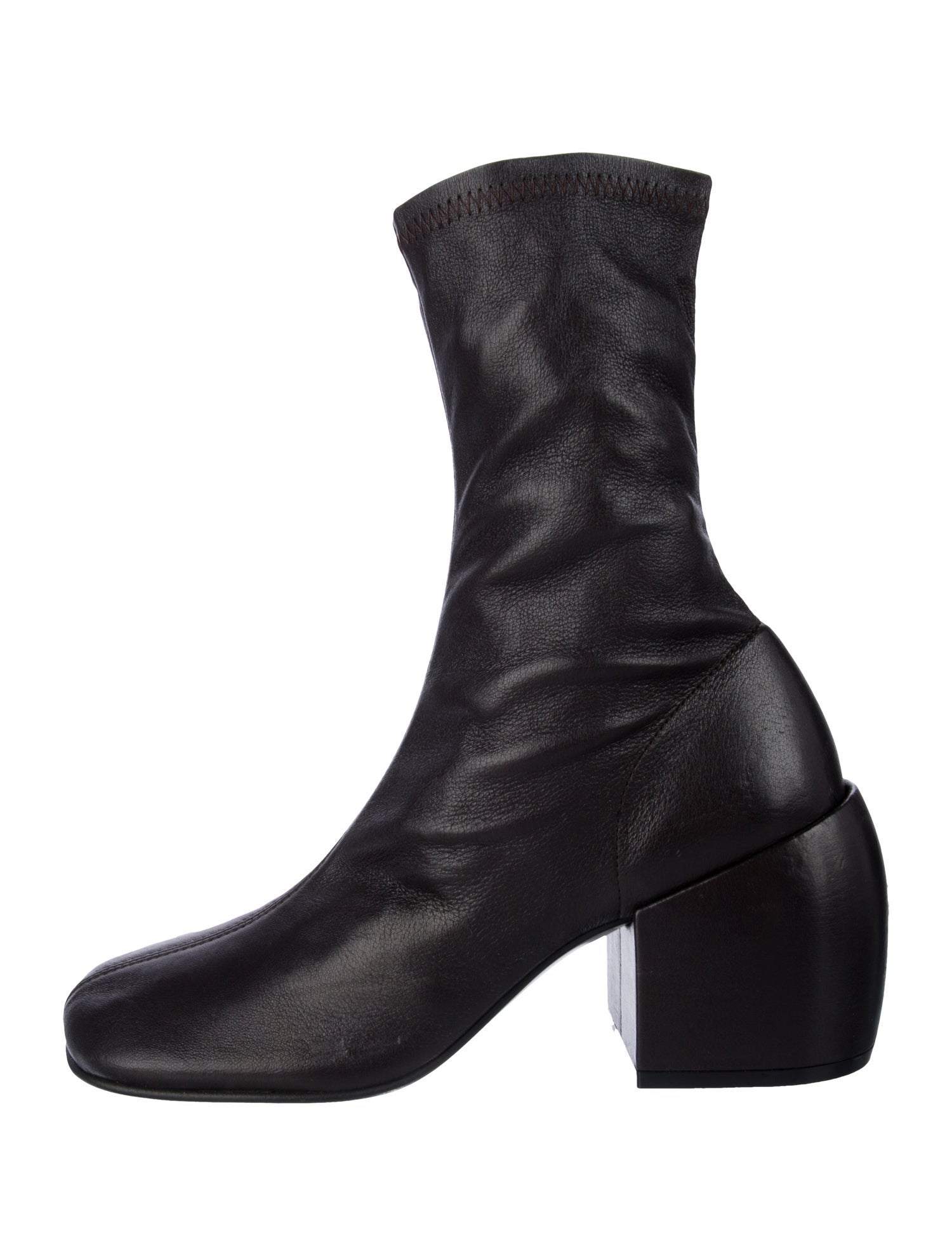 Dries Van Noten Leather Sock Boots