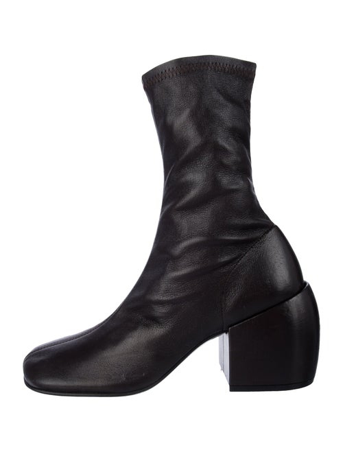 Dries Van Noten Leather Sock Boots