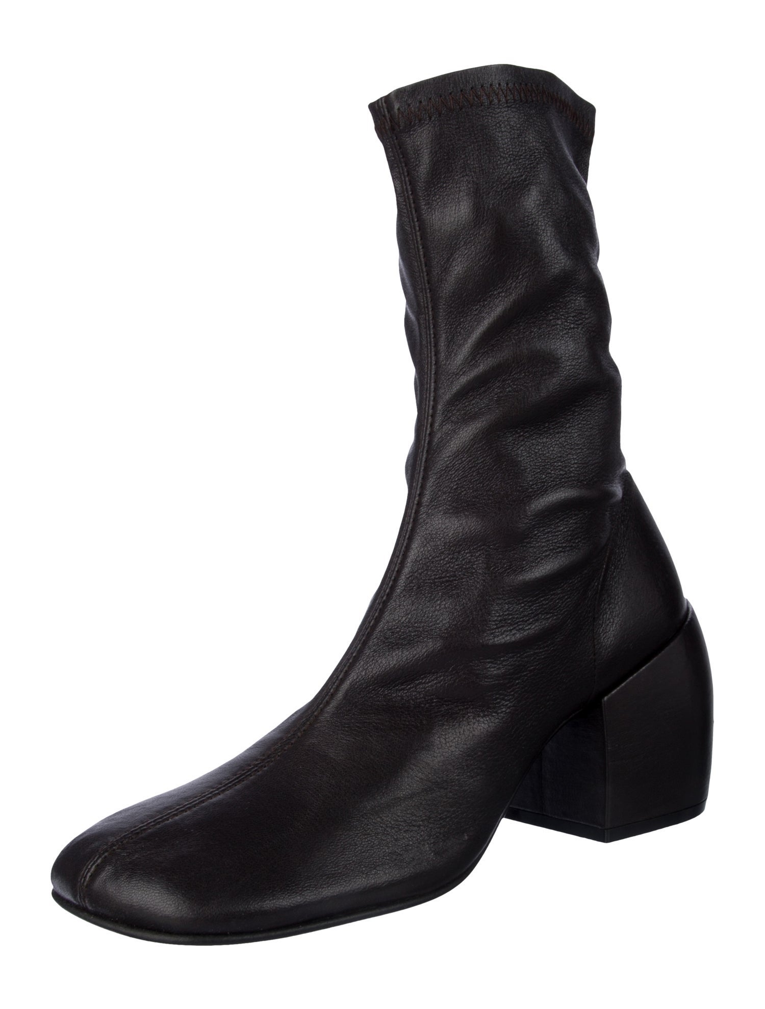 Dries Van Noten Leather Sock Boots