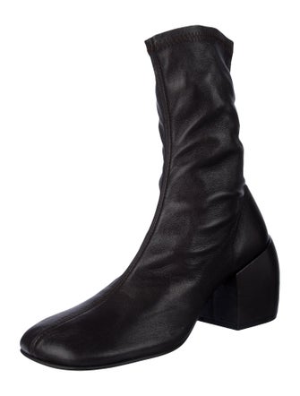 Dries Van Noten Leather Sock Boots
