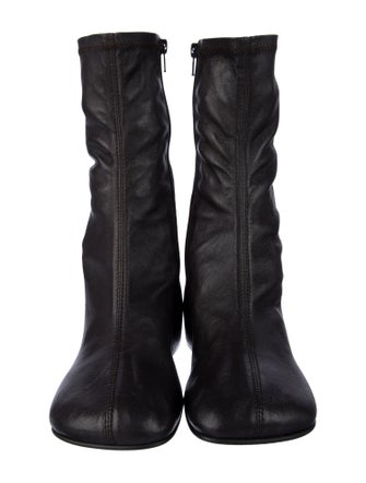 Dries Van Noten Leather Sock Boots