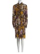 Dries Van Noten Floral Print Midi Length Dress
