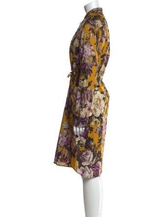 Dries Van Noten Floral Print Midi Length Dress