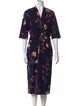 Dries Van Noten Floral Print Midi Length Dress