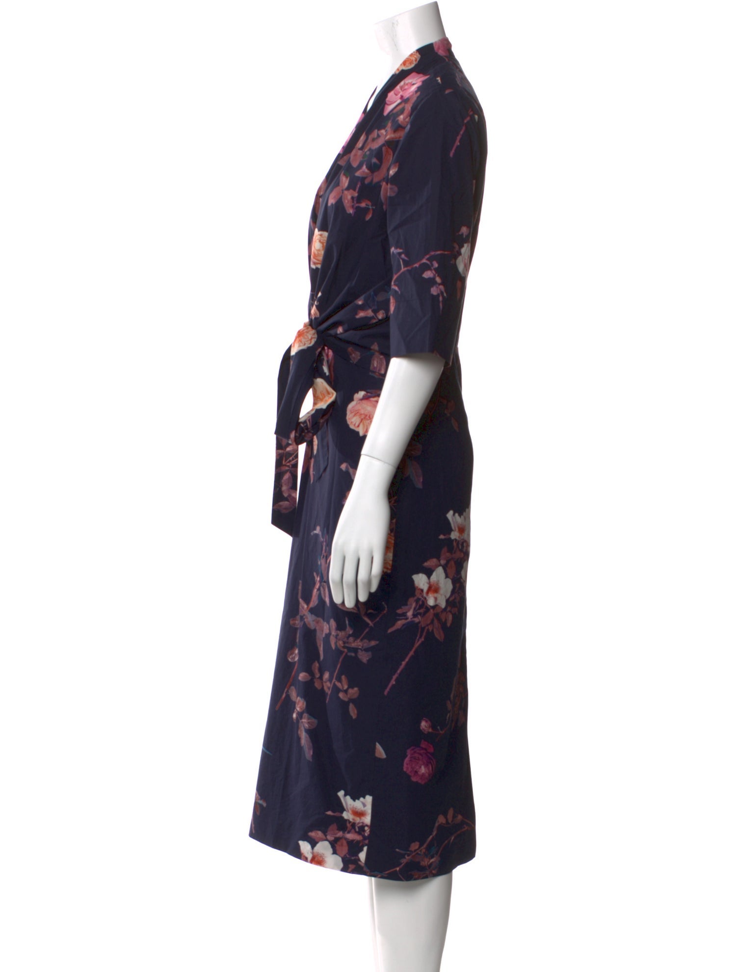 Dries Van Noten Floral Print Midi Length Dress
