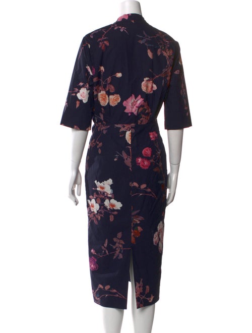 Dries Van Noten Floral Print Midi Length Dress