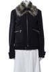 Dries Van Noten Wool Faux Fur Jacket
