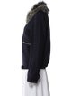 Dries Van Noten Wool Faux Fur Jacket