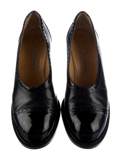 Dries Van Noten Leather Lasercut Accents Pumps