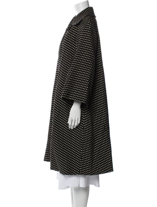 Dries Van Noten Wool Polka Dot Print Coat