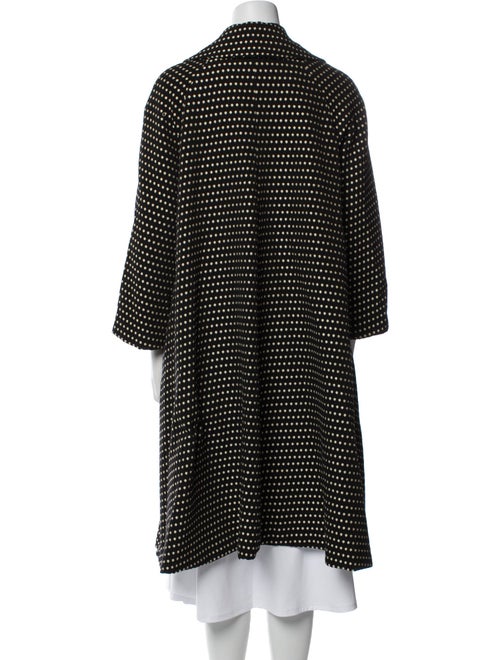 Dries Van Noten Wool Polka Dot Print Coat