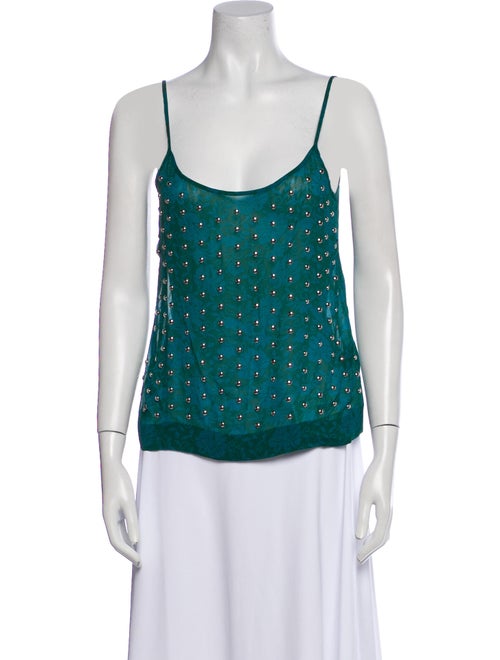 Dries Van Noten Floral Print Scoop Neck Top