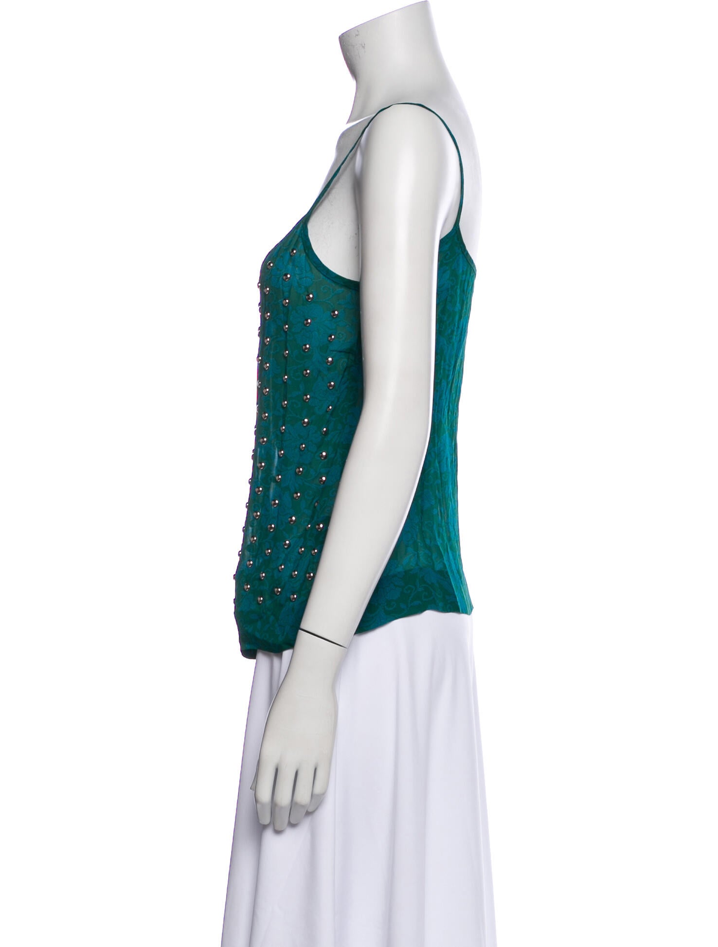 Dries Van Noten Floral Print Scoop Neck Top