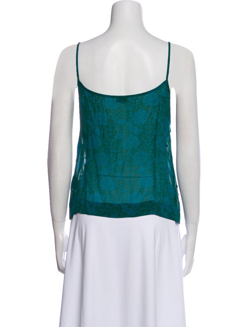 Dries Van Noten Floral Print Scoop Neck Top