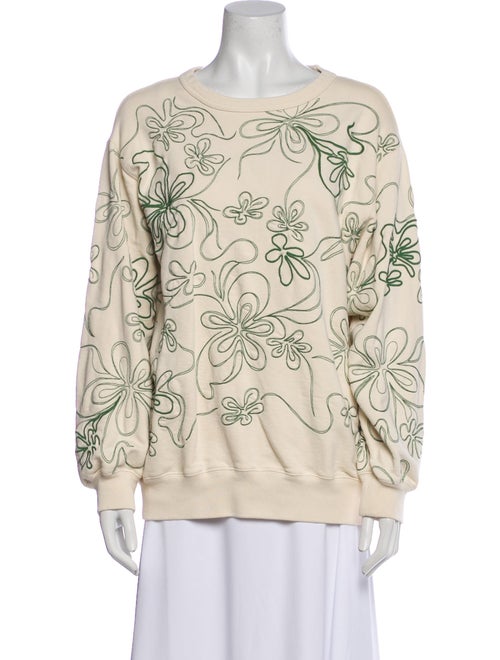 Dries Van Noten Printed Bateau Neckline Sweatshirt