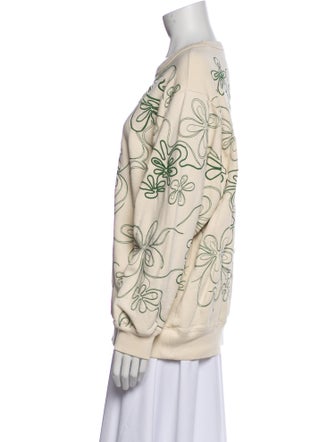 Dries Van Noten Printed Bateau Neckline Sweatshirt