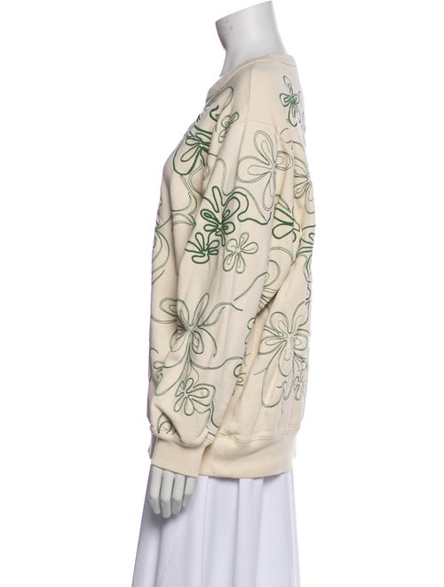 Dries Van Noten Printed Bateau Neckline Sweatshirt