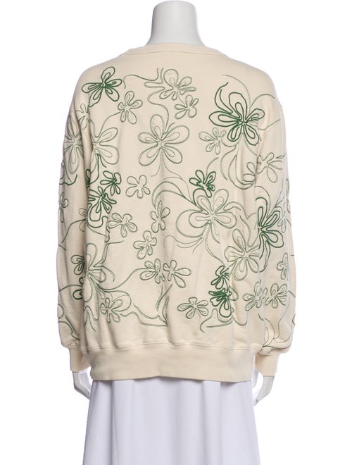 Dries Van Noten Printed Bateau Neckline Sweatshirt