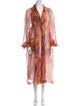 Dries Van Noten Silk Printed Coat