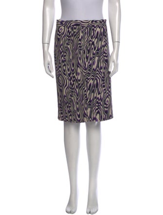 Dries Van Noten Printed Knee-Length Skirt