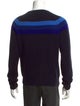 Dries Van Noten Merino Wool Colorblock Pattern Pullover