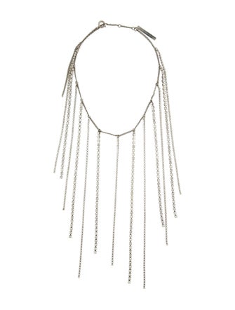Dries Van Noten Crystal Fringe Collar Necklace