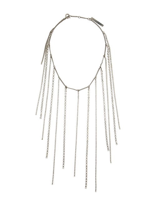 Dries Van Noten Crystal Fringe Collar Necklace