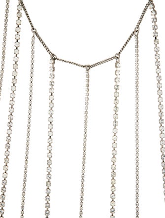 Dries Van Noten Crystal Fringe Collar Necklace