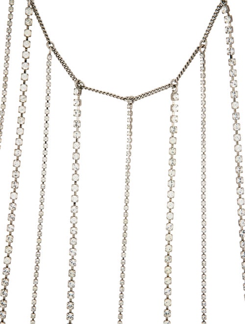 Dries Van Noten Crystal Fringe Collar Necklace