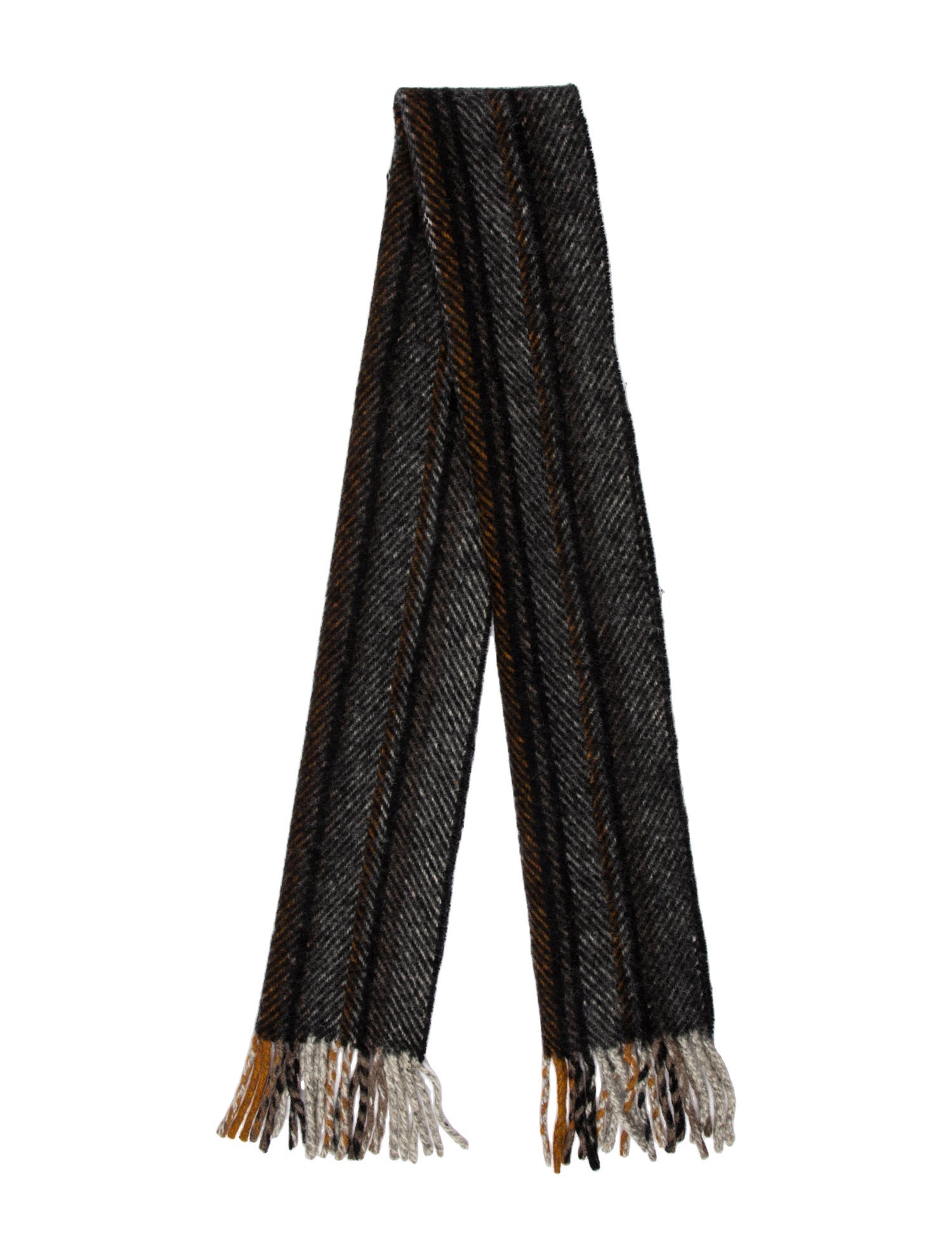 Dries Van Noten Wool Striped Scarf