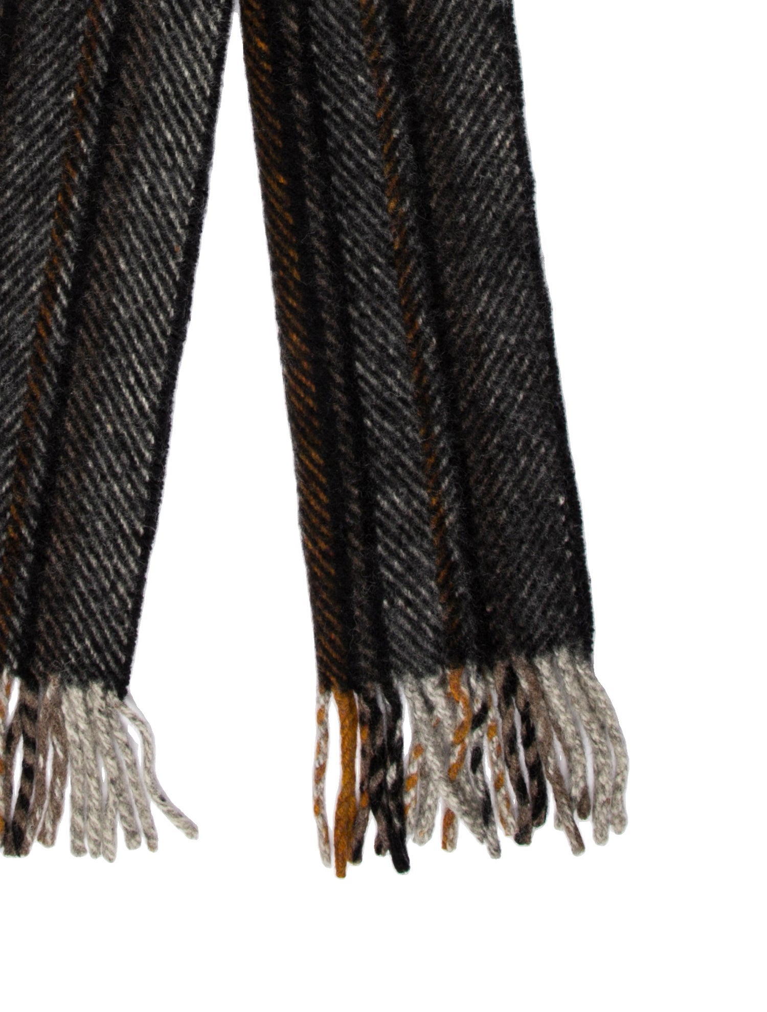 Dries Van Noten Wool Striped Scarf