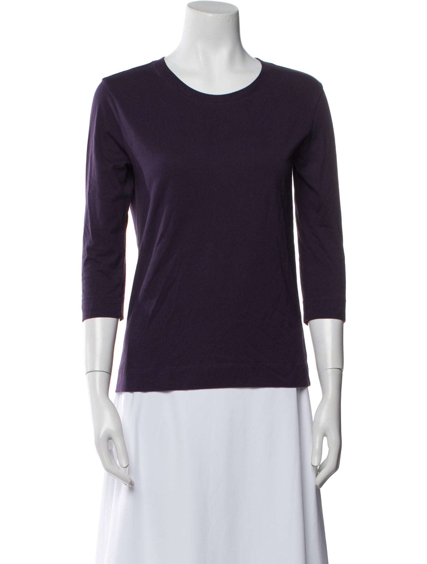 Dries Van Noten Scoop Neck Three-Quarter Sleeve T-Shirt