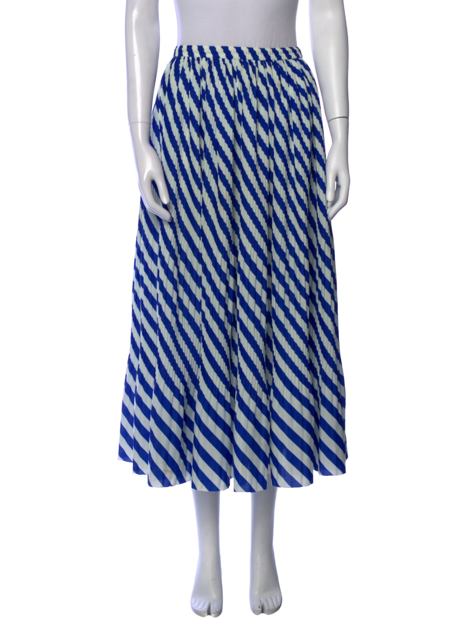 Dries Van Noten Striped Midi Length Skirt